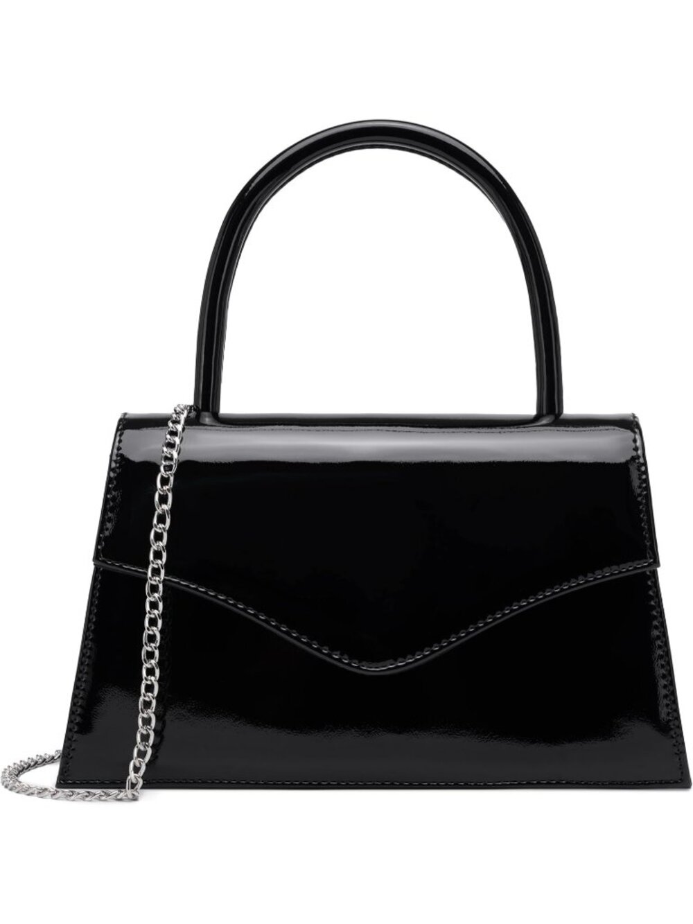 Women's Black Top Handle Cocktail Prom Clutch Purse Formal Wedding Evening Bag